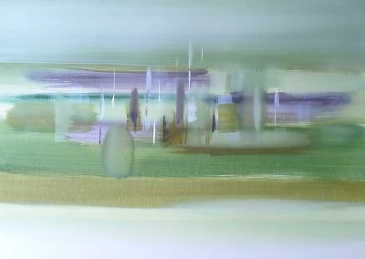 Pierre-Henri Buestel - Espaces - Huile sur papier 120x80 cm