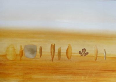 Pierre-Henri Buestel - Espaces - Huile sur papier 120x80 cm