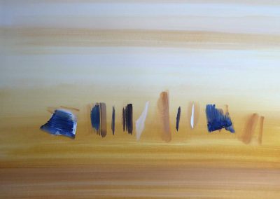 Pierre-Henri Buestel - Espaces - Huile sur papier 120x80 cm