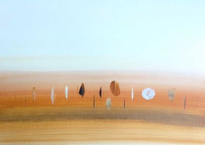 Pierre-Henri Buestel - Espaces - Huile sur papier 120x80 cm